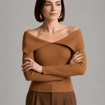 BLUSA GOLA OMBROS -TOFFE  FRE