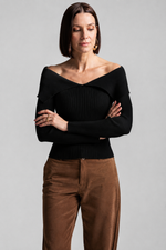 BLUSA GOLA OMBROS - BLACK 