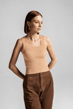 BLUSA BASIC SOUL - CAMEL MONC 