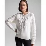 BLUSA PULL RAGLAN BORDADO - OFF WHITE