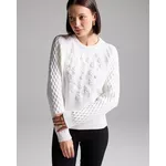 BLUSA PULL RAGLAN BORDADO - OFF WHITE