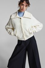 CASACO CURTO C/ BOLSOS - OFF WHITE 