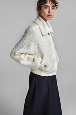 CASACO CURTO C/ BOLSOS - OFF WHITE 