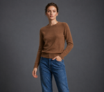BLUSA GOLA CARECA - MARROM