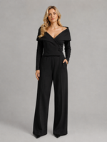 BLUSA GOLA ESTOLA - PRETO