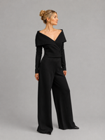 BLUSA GOLA ESTOLA - PRETO