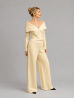 BLUSA GOLA ESTOLA - TRIGO 