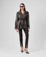 CASACO TRENCH DUO ALINE - CHOCOLATE NEGRO