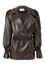 CASACO TRENCH DUO ALINE - CHOCOLATE NEGRO