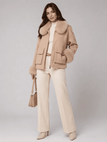 CASACO FUR MILA MR - CREME