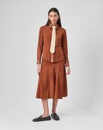 SAIA MIDI CHAMOIS CHLOE - BRONZE