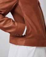 JAQUETA RACER RIB NORA - BRONZE
