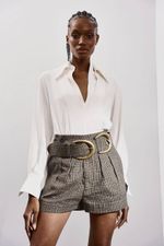 SHORT ALFAIATARIA - PIED POULE 