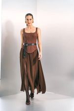 VESTIDO CORSELET SAIA TOQUE DE SEDA