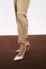 CALÇA SLOUCHY SUEDE - CAMEL 