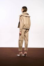 CALÇA SLOUCHY SUEDE - CAMEL 