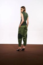 CALÇA SLOUCHY BICOLOR