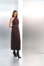 VESTIDO LONGO SLIM CURTO 