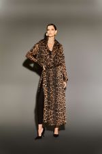 CASACO TRENCH COAT ANIMAL PRINT 