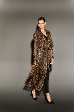 CASACO TRENCH COAT ANIMAL PRINT 