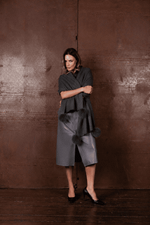 LENÇO TRICOT FOX CINZA ESCURO