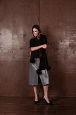 LENÇO TRICOT FOX PRETO