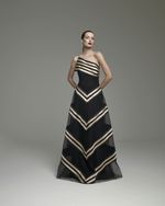 VESTIDO TRANSPARENCIA COM TIRAS SOBREPOSTAS - PRETO