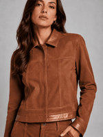 JAQUETA DENIM DUO CORA - BRONZE