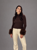 BLUSA LÃ PUNHOS - MADEIRA
