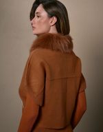 CASACO FOX TRICOT CURTO - WHISKY