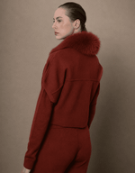 CASACO FOX TRICOT CURTO - CANELA
