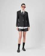 BLAZER MIX  MALHA RENATA - PRETO