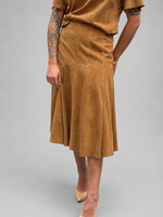 SAIA MIDI CHAMOIS CHLOE - BROWN SUGAR  