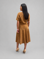SAIA MIDI CHAMOIS CHLOE - BROWN SUGAR  