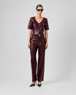 BLUSA DECOTE V MIX MALHA RENATA - CABERNET
