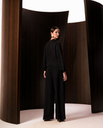 BLUSA AMPLA MANGA 7/8 - PRETO