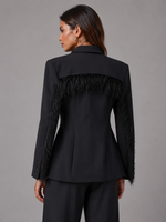 BLAZER COM DETALHE PLUMAS 