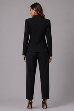 BLAZER SEM LAPELA C/ ZIPPER - PRETO