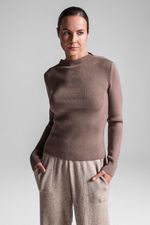 BLUSA TOP GOLA INTEIRA - CINZA MESCLA