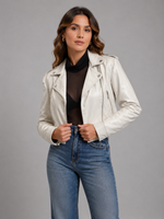 JAQUETA LUIZA MR COUROS - OFF WHITE