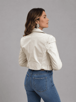 JAQUETA LUIZA MR COUROS - OFF WHITE