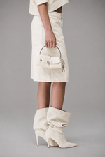 BOLSA COM MEIA ARGOLA DE ALÇA - OFF WHITE