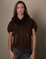 CASACO FOX TRICOT CURTO - MADEIRA