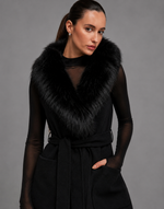 COLETE GOLA FUR MR - PRETO