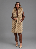 COLETE LONGO SILK PELE REVERSIVEL - ARGILA