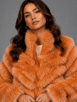 CASACO SILK PL DUPLA FACE - ORANGE