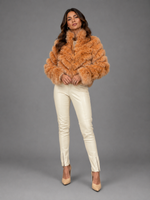CASACO SILK PL DUPLA FACE - ORANGE