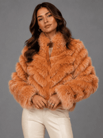 CASACO SILK PL DUPLA FACE - ORANGE