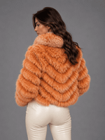 CASACO SILK PL DUPLA FACE - ORANGE