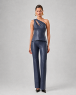 CALÇA FLARE MIX MALHA JOANA - MIDNIGHT